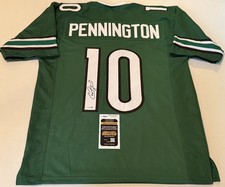 Chad Pennington Marshall Thundering Herd signed Custom jersey autographed #1 JSA