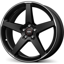 Cerchi in lega MOMO WHEELS FIVE 17" 8J 5x112 ET 35 79.6 NERO OPACO DIAMANTATO