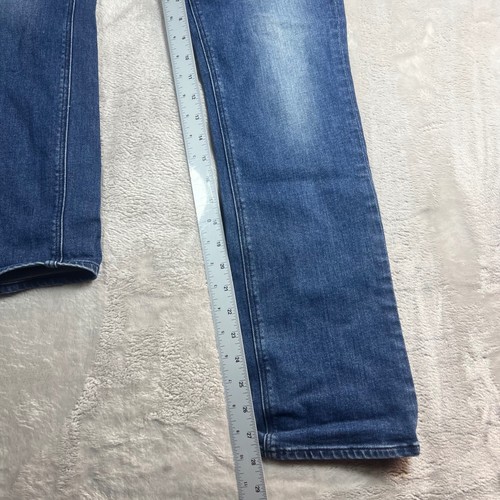 McGuire Women's Size 28 Straight Leg Jeans Blue Medium Wash 38G Made in USA - Afbeelding 3 van 8