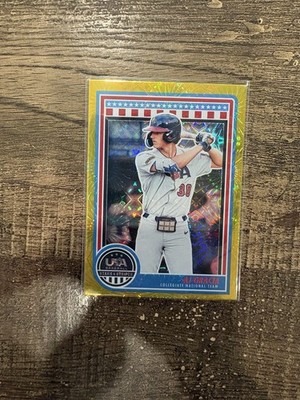 2025 Panini Stars & Stripes AJ Gracia Gold Fireworks Foil RC #d 1/1 SP USA