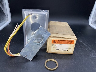 Security Door Controls (SDC) - 706 - Key Switch Assembly, Single Gang,