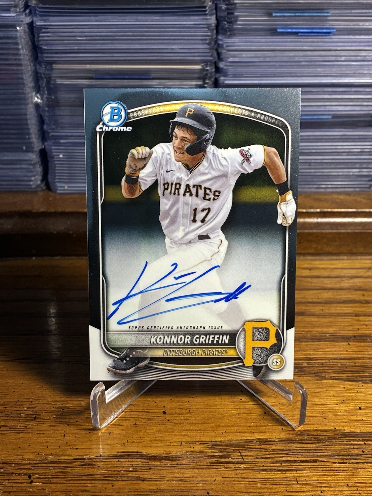 KONNOR GRIFFIN 2025 Bowman Chrome Prospect On Card Auto #CPA-KG Pirates RC 🔥🔥
