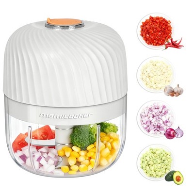 Electric Garlic Chopper, Mini Portable Veggie Chopper, 250ML Garlic Grinder M...