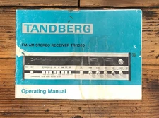 Tandberg TR-1020 Receiver *Damage* Owners / User Manual *Original* #1