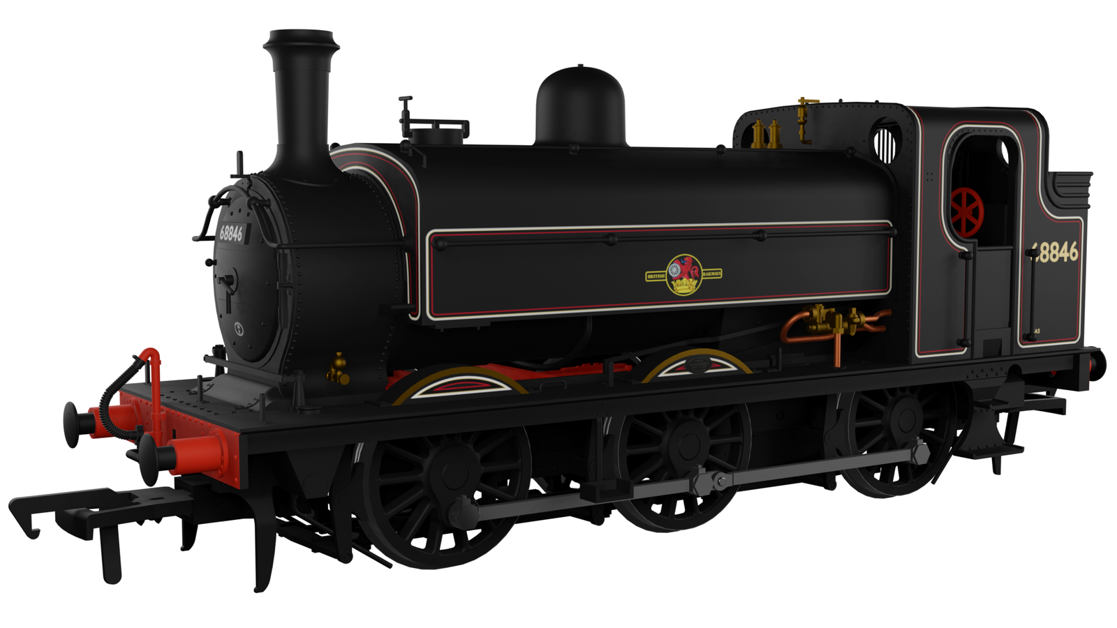 Rapido Trains 958011 OO Gauge LNER J52/2 No.68846 BR Lined Black Late Crest