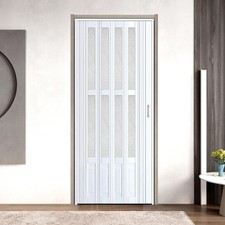 38 80in PVC Internal Accordion Folding Door, Multifold Sliding Door for Clo