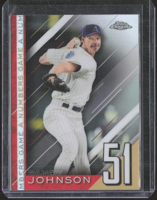 Randy Johnson #NGC-4 A Numbers Game 2020 Topps Chrome Update *HOT*