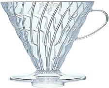 V60 Plastic Coffee Dripper, Size 03, Clear
