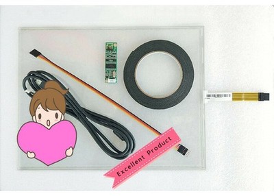 For 15'' inch 5 wire USB Panel Kit Set -Add Touch Screen Glass Repair Replacement