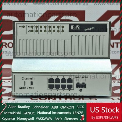 NEW B&R 0AC808.9 Automation Industrial Ethernet Hub, 8 Port, 24VDC 1PC IN BOX