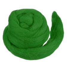 Wool Roving Yarn Soft Felting Wool 50g/1.76oz Chunky Roving Yarn Dark Green