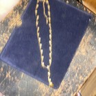 Vintage Nancy & Rise NR Gold Bead Rhinestone Gold Tone Y Necklace — photo 1