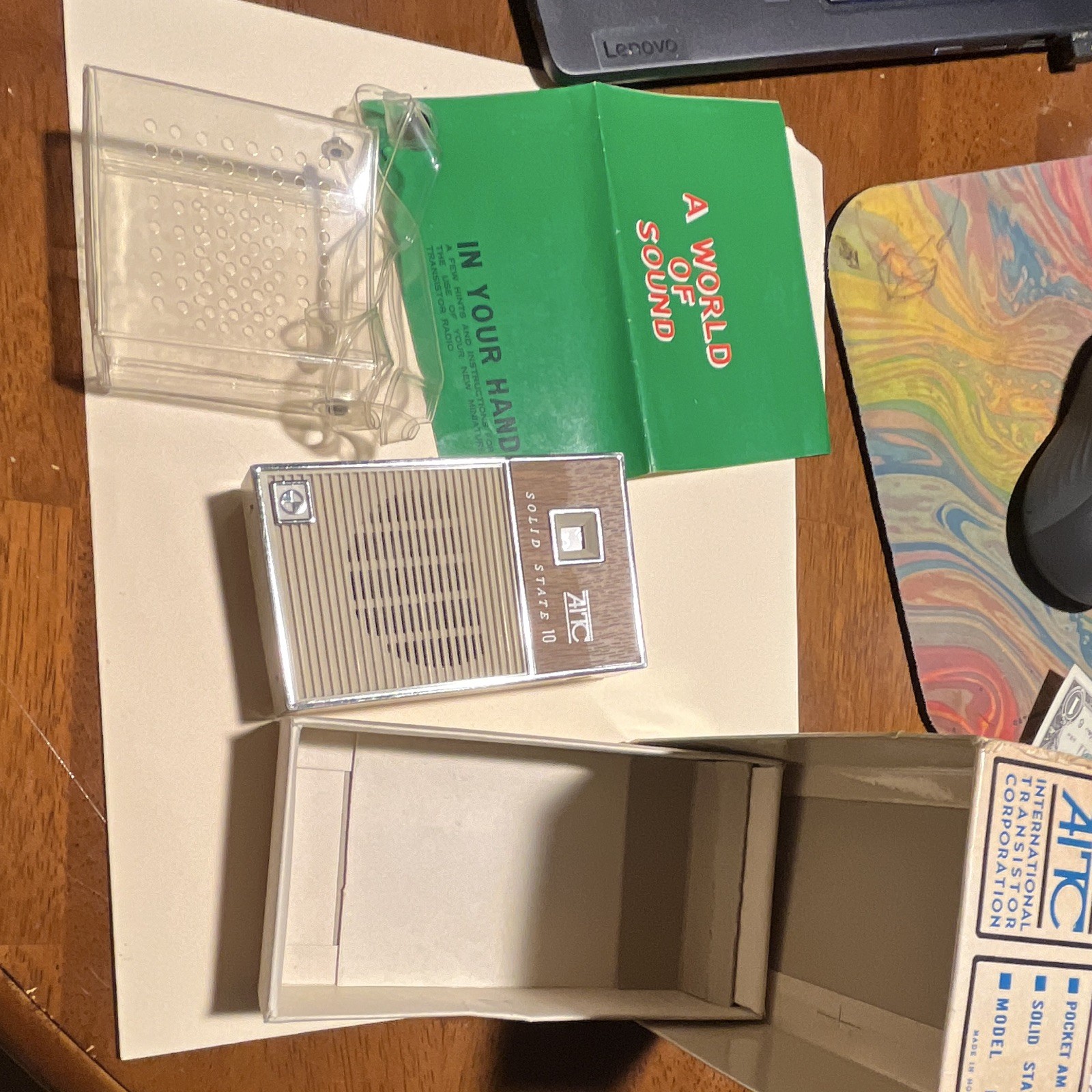 I Am R AITC Solid State 10 Pocket AM Transistor Radio Model P2110 w/ Box ...