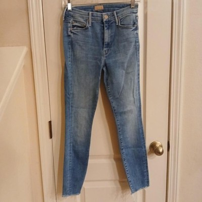 Mother The Looker Ankle Fray Hey Sun Denim Jeans 25x26 Classic Basic Minimalist