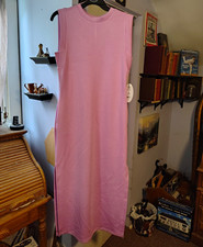 NWT Scoop Ultimate Scubaknit Sleeveless Maxi Dress Pink Women's Size Small (4-6)
