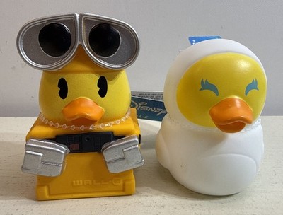 Disney Duckalooz Rubber Duck WALL-E & EVE NEW
