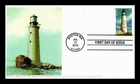 DR JIM STAMPS US COVER BOSTON HARBOR MASSACHUSETTS LIGHTHOUSE FIRST DAY ISSUE