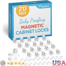 Magnetic Cabinet Locks Baby Proofing Children Proof Cupboard Drawers Latches