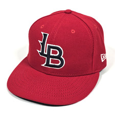 LOUISVILLE BATS NEW ERA 59FIFTY FITTED HAT 7 1/4 RED MILB AUTHENTIC BASEBALL