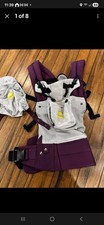 L LL baby Complete Airflow 6-in-1 Baby Carrier - Purple Gray Mesh