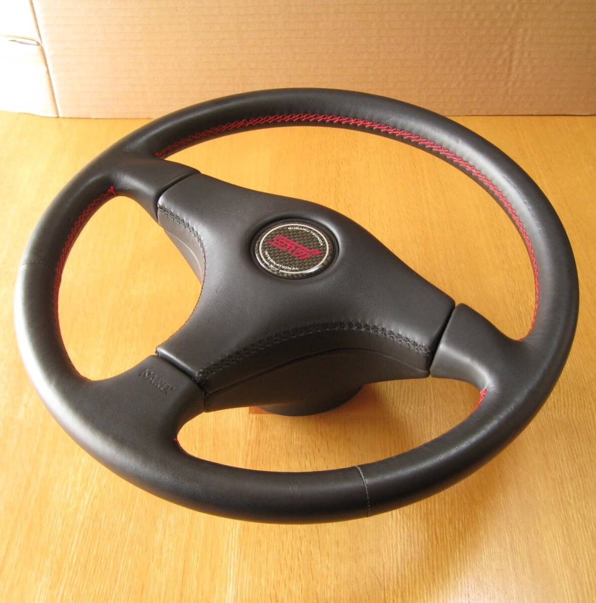 Subaru Impreza 22B-STI Genuine NARDI Steering Wheel GC8 Red Stitch