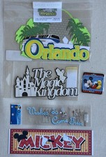 Lot of 5 Disney Scrapbooking Stickers Mixed Assortment