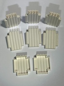 LEGO 8 White Wall Log Panels 2x6x6 Ninja Fort Castle 6093 6083   30140  E125