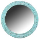 Porthole Mirror Round 20 Inch Shipwreck Finish Non Opening Nautical Wall Mount