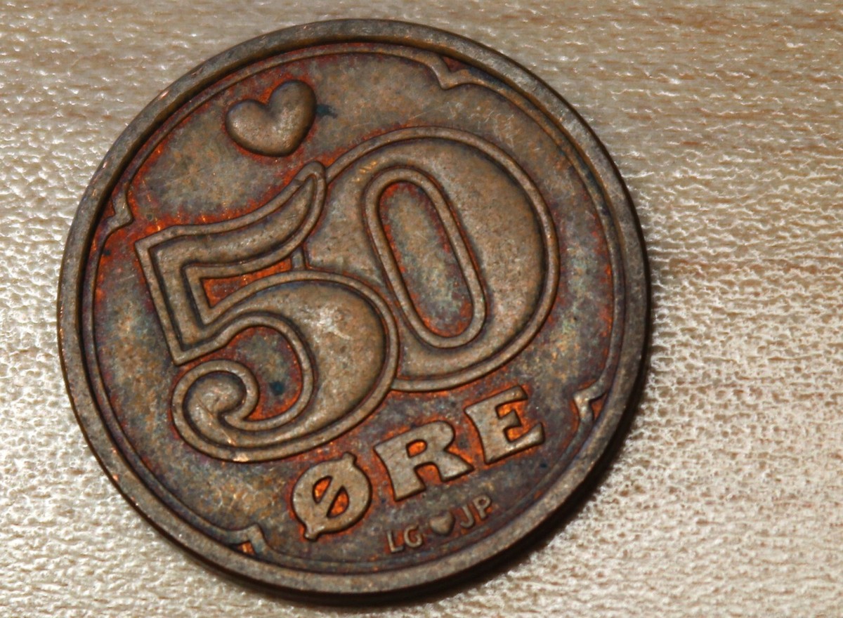 1990 Denmark 50 Ore Margrethe II | eBay