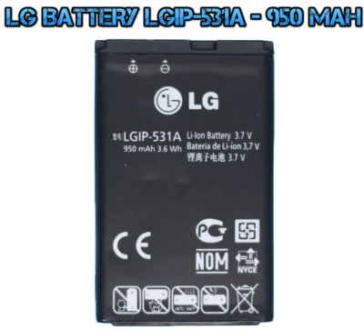 Batteria Telecamera Batteria Originale LG LGIP-531A BULK 950mAh - Compatibile Con Molti Cellulari LG Vecchi Modelli Batteria Litio 3.7V LG - Foto 4