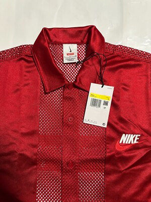 Supreme x Nike Mesh S/S Shirt Red Lサイズ Supreme Nike Mesh S/S Shirt Red — United Kicks