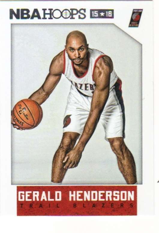 2015-16 Panini NBA Hoops Red Back Parallel #61 Gerald Henderson Blazers