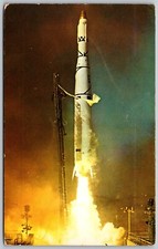Thor Agena B Discoverer XXVI Rocket Launch Space VINTAGE Postcard 4627