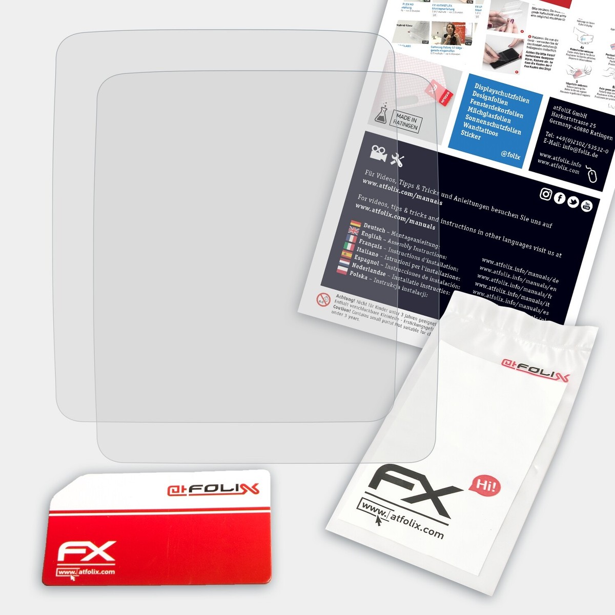 AtFoliX Película Vidrio Para OBDStar X300M 9H Armadura Protectora