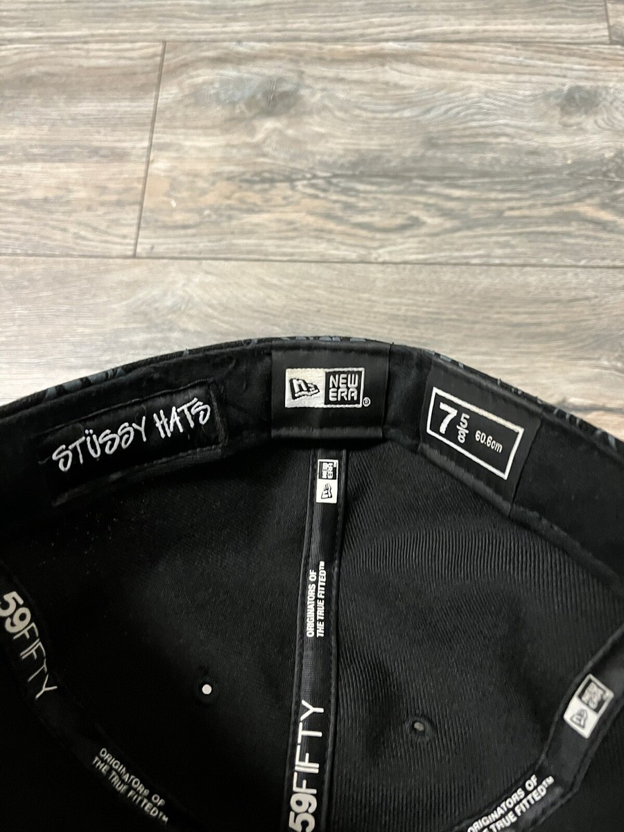 激レア・中古／stussy・ポップバブル New Era 7 3/8・正規品 激レア・中古／stussy・ポップバブル New Era 7 3/8・正規品
