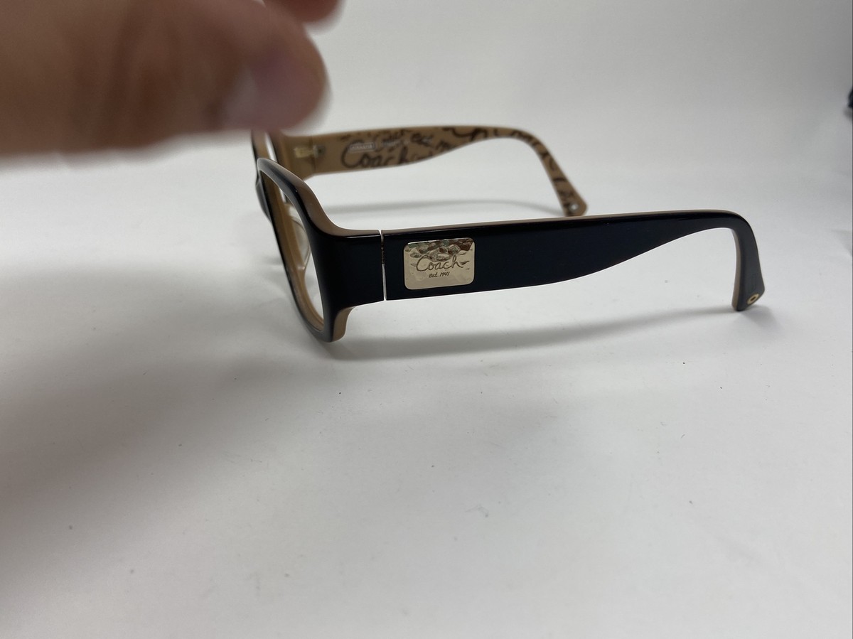 Coach Georgette S497 Dark Tortoise Rectangle Womens 55-17 
