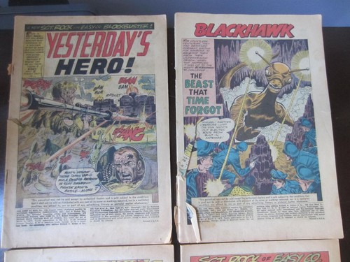 Silver Age Blackhawk Sgt. Rock Comics Lot War Soldier Coverless - Bild 2 von 3