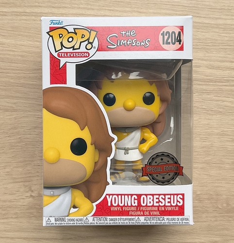 Funko Pop The Simpsons Young Obesus #1204 + Free Protector