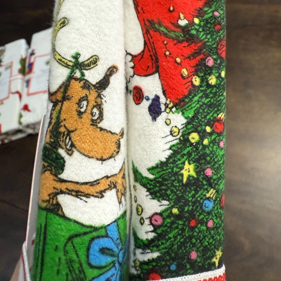 SÁBANA AJUSTABLE CUNA FRANELA ORGÁNICA POTTERY BARN KIDS THE GRINCH & MAX Foto 4 de 4