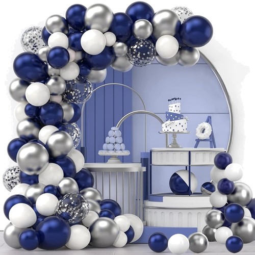 Globos, Arco de Globos, Kit de Globos Azul Marino - 120 Piezas