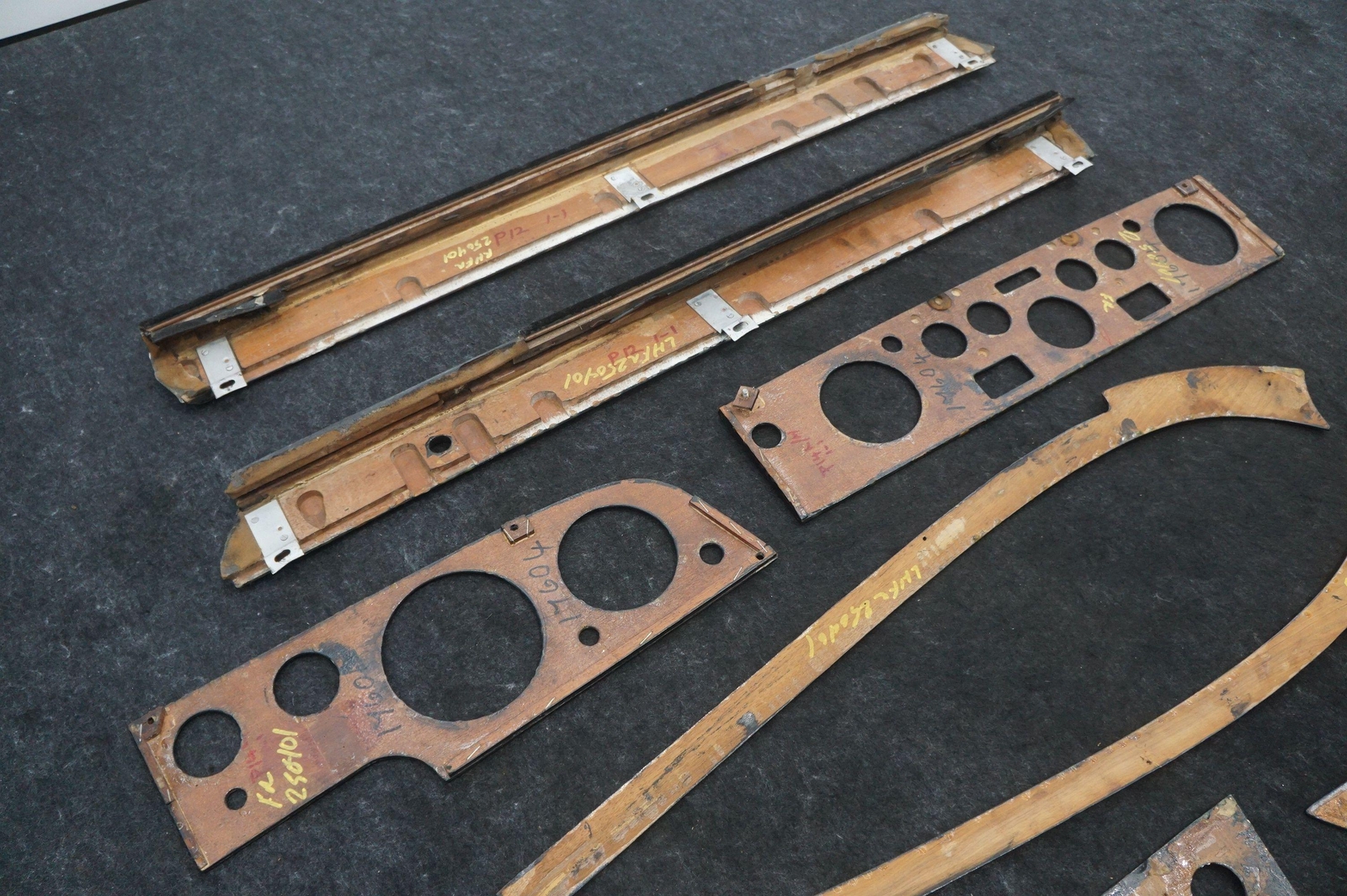 Set Interior Wood Trim Panel Cover OEM Rolls Royce Silver Shadow 1973 *Note*