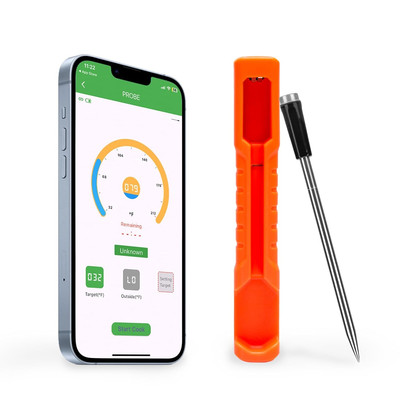 Wireless Meat Thermometer with Thin Probe, 328FT Bluetooth Thermometer