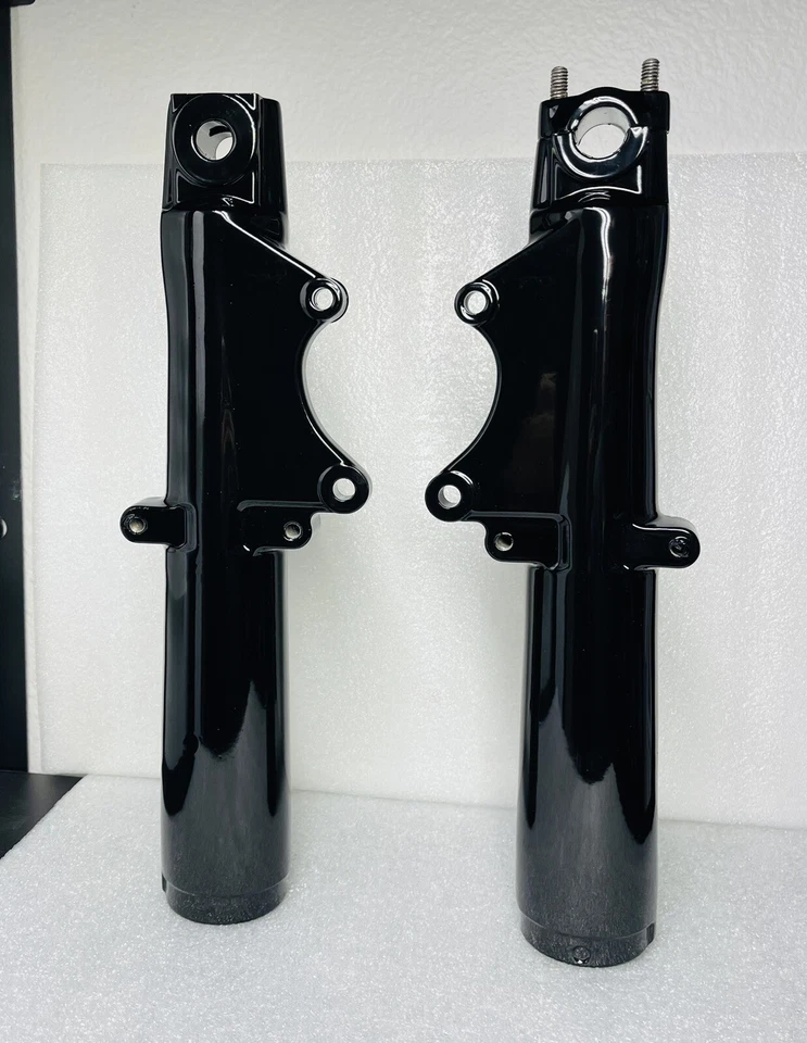 Patas de horquilla Harley Black Touring Road King FLHT FLHS 1985-99 INTERCAMBIO Foto 3 de 4