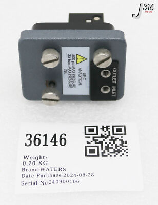 WATERS 36146 Wasser Fließzellen Baugruppe Flow Cell Bulk Head FLR 289003590