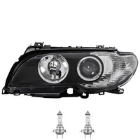 Halogen Scheinwerfer Links H7 Schwarz FüR BMW 3Er Cabriolet Coupe Inkl. Lampen