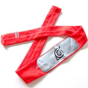 Vintage 2004 Rock Lee's Red Headband NARUTO Authentic BANDAI Japan | eBay