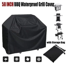 58 Inch BBQ Gas Grill Cover Barbecue Waterproof Outdoor Fire Pit UV Protection