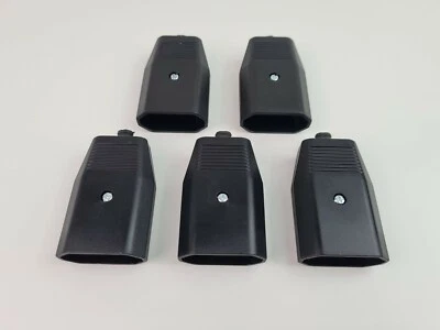 SP-ELECTRONIC 5 x Euro Kupplung schwarz mit Kabeleinführungstülle Euro Flachkupplung schwarz