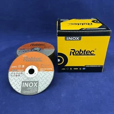 Set of 25: Robtec White Aluminum Oxide Steel Cut Off Wheels 3" X 1/32" X 3/8"