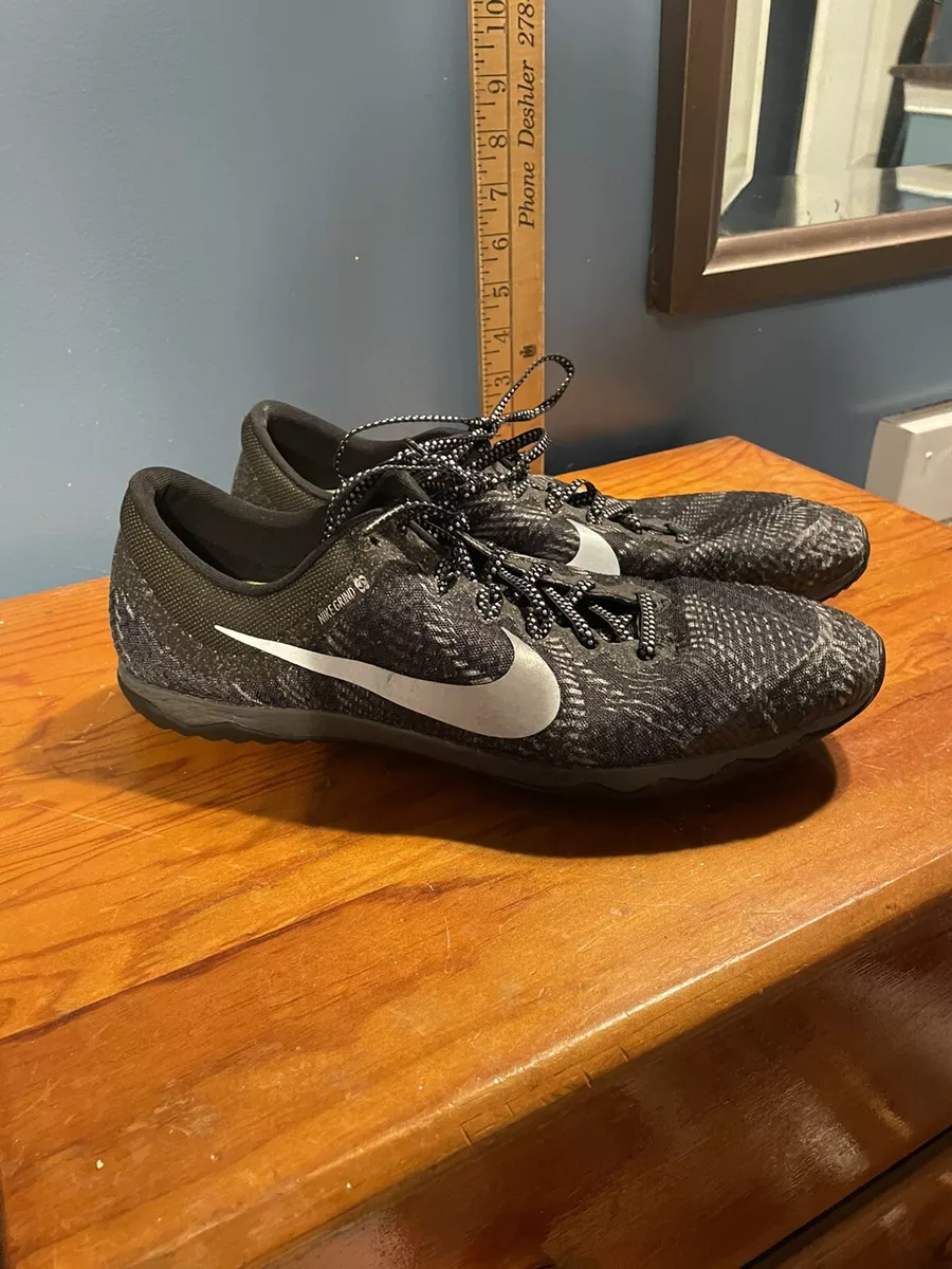 Nike Mens Black Grind Rival XC Track Running Racing Shoes Spikes